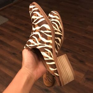 Zodiac Quartz Genuine Calf Hair Mule - Zebra